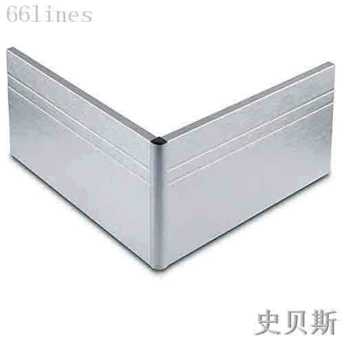 金山拉丝银铝合金踢脚线
